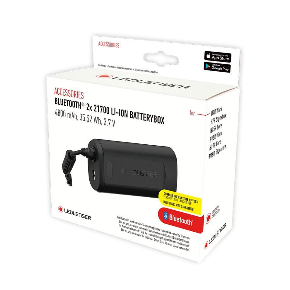 2x Bluetooth 21700 Li-ion 4800 mAh Pil