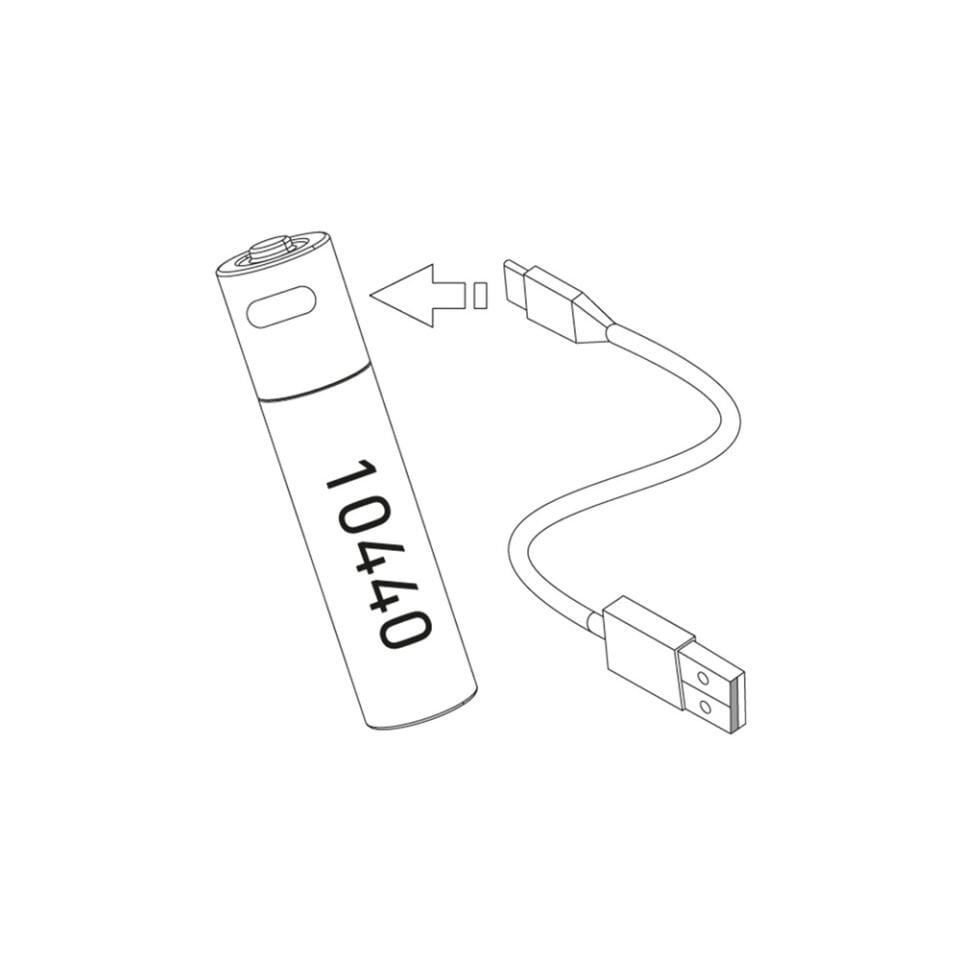 10440 Li-ion Şarj Edilebilir Pil 200 mAh